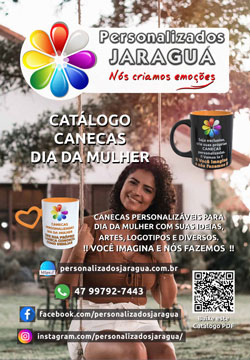 foto portada catálogo canecas Dia da Mulher
