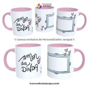 CANECA DINDOS AMOR DINDA 1 FOTO 325 ml