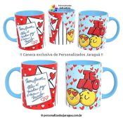 CANECA NAMORADOS É MINHA PAZ 325 ml