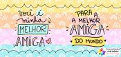 CANECA AMIGOS MELHOR AMIGA MUNDO 325 ml